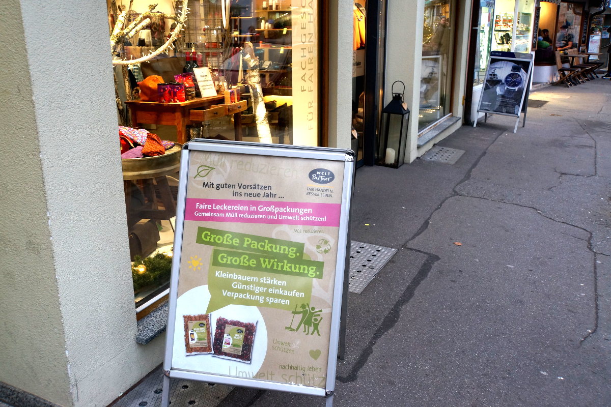Großpackungen für Ihren Weltladen – Beispiel Ravensburg