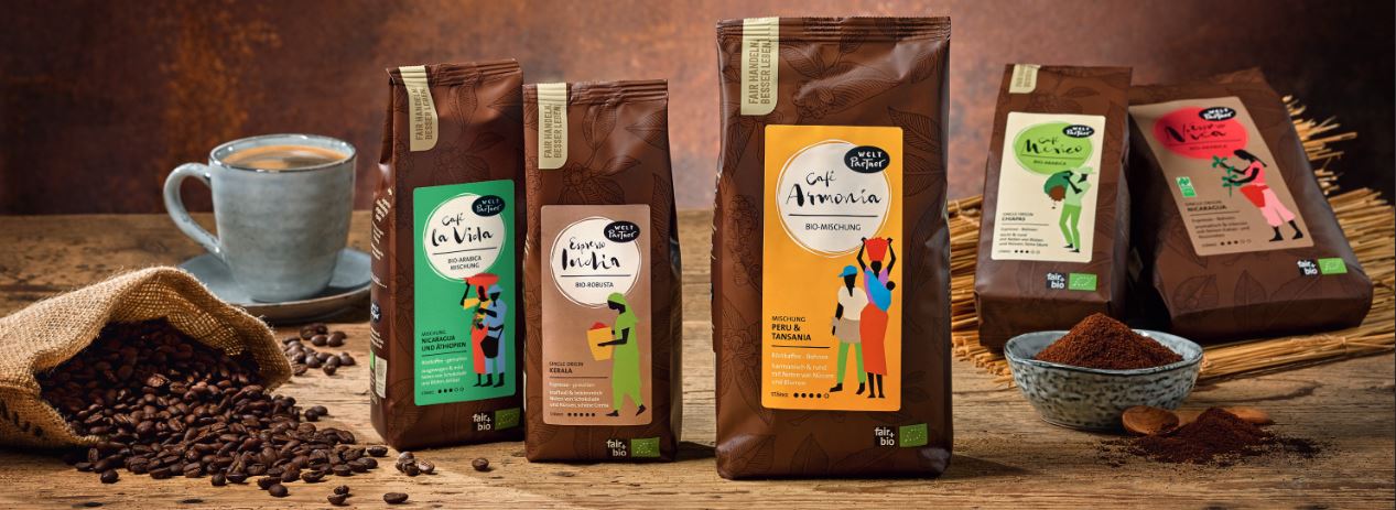 Das neue Fair Trade Kaffeesortiment von WeltPartner